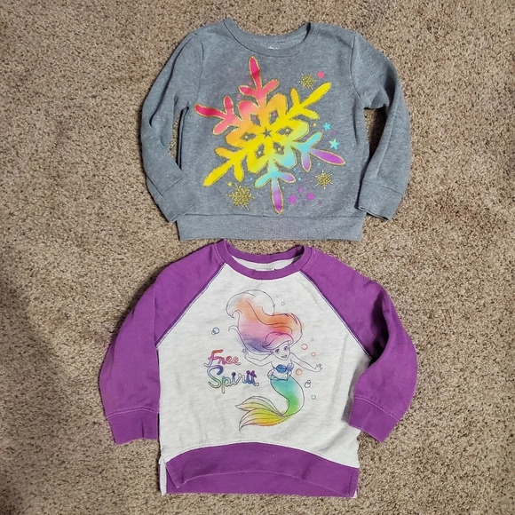 Disney/Garanimals The Little Mermaid Girls Sweater Bundle 3/3T - Picture 1 of 7